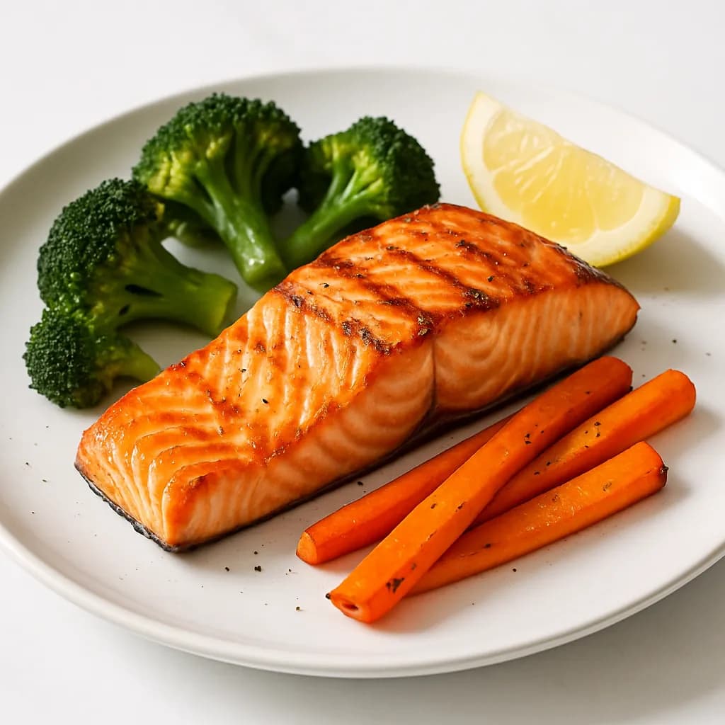 Salmon with veggies